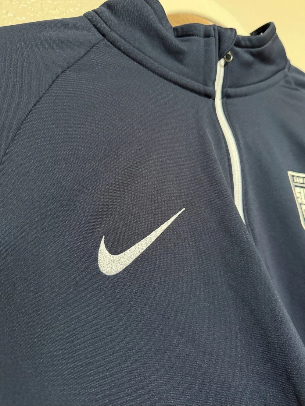 Nike Dri-FIT San Diego Surf Cup 2018 Quarter Zip Pullover Mens Large Navy Soccer